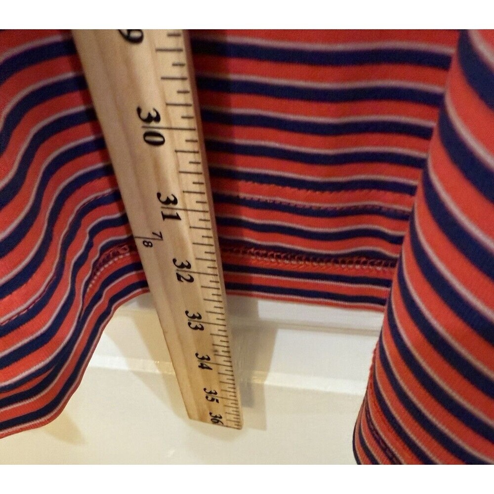 PGA Tour Men’s Set of 2 Golf Polo Shirt Sz XXL Blue Orange Striped Stretch - Picture 11 of 15
